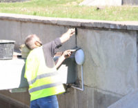 В Вознесеновском парке ремонтируют спуск и подпорную стену каскада фонтанов «Радуга», — ФОТО