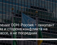 Заявление ООН: Россия – оккупант Крыма и сторона конфликта на Донбассе, а не посредник