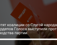 Не хотят коалиции со Слугой народа. 10 нардепов Голоса выступили против руководства партии