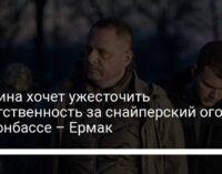 Украина хочет ужесточить ответственность за снайперский огонь на Донбассе – Ермак