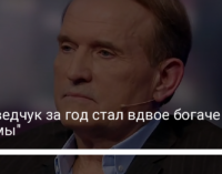 Медведчук за год стал вдвое богаче – "Схемы"