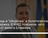 Помощь в "оборонке" и политическая поддержка. В МИД пояснили, чего ждут от визита Блинкена