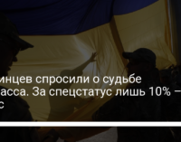 Украинцев спросили о судьбе Донбасса. За спецстатус лишь 10% – опрос