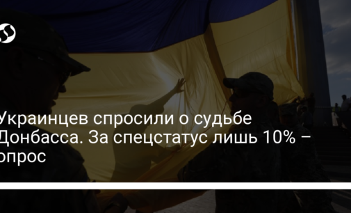 Украинцев спросили о судьбе Донбасса. За спецстатус лишь 10% – опрос