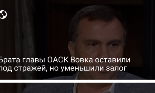 Брата главы ОАСК Вовка оставили под стражей, но уменьшили залог