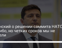 Зеленский о решении саммита НАТО: Спасибо, но четких сроков мы не увидели