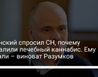 Зеленский спросил СН, почему провалили лечебный каннабис. Ему сказали – виноват Разумков