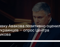 Отставку Авакова позитивно оценили 33% украинцев – опрос Центра Разумкова