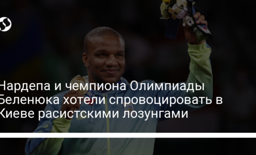 Нардепа и чемпиона Олимпиады Беленюка хотели спровоцировать в Киеве расистскими лозунгами
