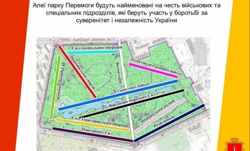 В Одеському парку Перемоги алеї отримали назви на честь військових підрозділів