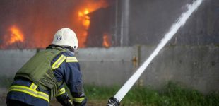 Через вчорашній обстріл на Одещині загорілись резервуари з рослинною олією