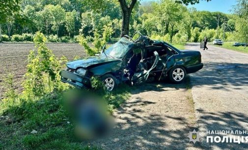 В Одеській області автомобіль влетів у дерево: водій загинув, його маленького сина госпіталізували