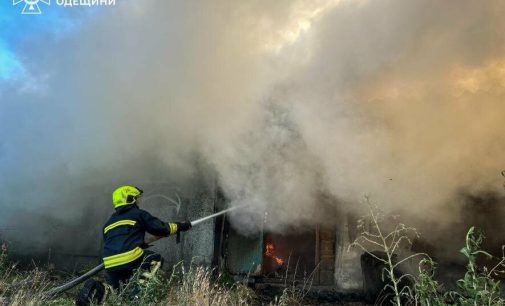 В Одеській області рятувальники годину гасили масштабне загоряння трави та господарчих споруд